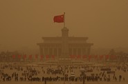 Peking zasáhla písečná bouře Peking zasáhla písečná bouře