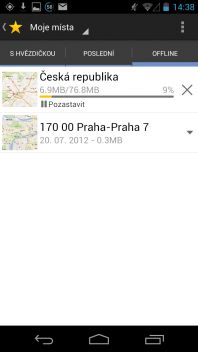 Google Mapy pro Android