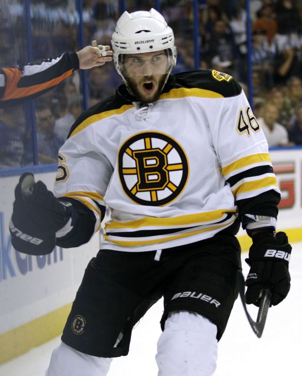 David Krejčí, český útočník Bostonu. Krejci