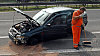 Nehoda automobilu. Ilustra�n� foto