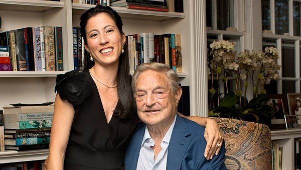 George Soros a jeho žena Tamiko Boltonová