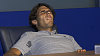Rafael Nadal dostal na tiskovce silnou křeč.