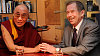 Tibetský duchovní vůdce dalajlama s Václavem Havlem na konferenci Forum 2000, 1. prosince 2008. Václav Havel a dalajlama