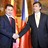 Makedonsk� premi�r Nikola Gruevski a �esk� premi�r Jan Fischer