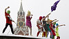 Performance Pussy Riot na Rud�m n�m�st�