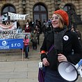 Studenti protestují proti reformě vysokých škol, ilustrační foto