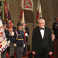 Prezident V�clav Klaus p�i p�ed�v�n� st�tn�ch vyznamen�n�.