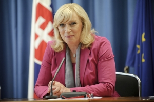 Premi�rka Iveta Radi�ov�. Sn�mka: TASR/Tom� Hal�sz