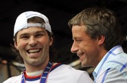 Jaromír Jágr a Petr Nečas Jaromír Jágr a Petr Nečas