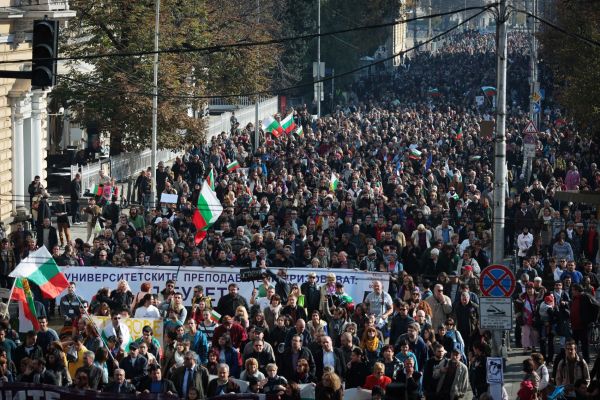 Bulhart studenti protestuj proti vld