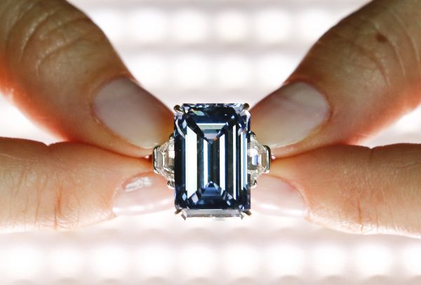 Nejvtší modrý irý diamant.