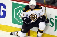 David Krejčí se raduje z gólu Bostonu. David Krejčí se raduje z gólu Bostonu.