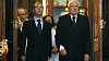 Václav Klaus přivítal Dmitrije Medveděva ve Strahovském klášteře.