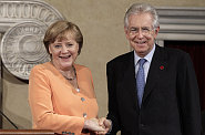 Angela Merkelová a Mario Monti
