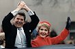 Ronald Reagan a jeho �ena Nancy v roce 1981