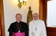 Po ranní Mši svaté papež František včera s biskupem Janem Vokálem hovořil u snídaně mezi čtyřma očima.