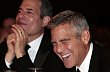 George Clooney na slavnostn� ve�e�i s Barackem Obamou