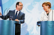 N Vztahy Paříž-Berlín jsou na bodu mrazu.Francois Hollande, Angela Merkelová)