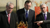 Prezident Zeman při odemykání korunovačních klenotů