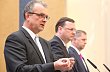 Vládní návrh novely zákona o RUD po dnešním jednání kabinetu představili premiér Petr Nečas a ministr financí Miroslav Kalousek.
