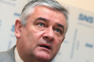 Predseda SNS J�n Slota. FotoHN/Pavol Funt�