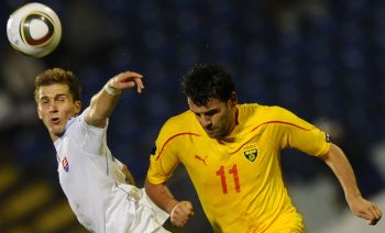 Slováci si tesne poradili s Macedónskom. Snímka: TASR/Pavel Neubauer Slováci si tesne poradili s Macedónskom. Snímka: TASR/Pavel Neubauer