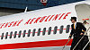 Boeing 737-500 českých aerolinií v retro barvách.