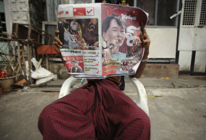 spch Su ji a NLD v barmskch volbch