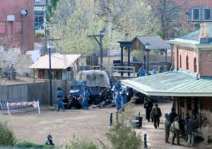Z natáčení Spielbergova Lincolna