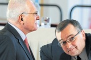 Václav Klaus a Miroslav Kalousek Václav Klaus a Miroslav Kalousek