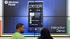 Interaktivní projekce umožňuje seznámit se s fungováním operačního systému Windows Phone na velké obrazovce Windows Phone Mango