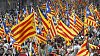 Pochod za nezávislost Katalánska v Barceloně