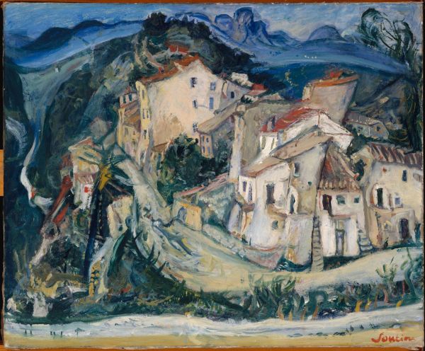 Pohled na francouzské město Cagnes namaloval Chaim Soutine v letech 1924 až 1925, dnes je obraz ve sbírkách Metropolitního muzea umění v New Yorku.