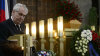 Miloš Zeman na pohřbu Valtra Komárka