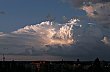 Podve�ern� kumulonimbus severn� od Prahy