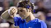 Zklamaný Roger Federer