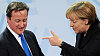 Britský premiér David Cameron a německá kancléřka Angela Merkelová David Cameron a Angela Merkelová