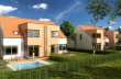 Dvoupodlažní domy s užitnou plochou 180 m2 zahrnují pět pokojů s kuchyňským koutem a garáží