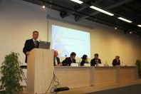 Tisková konference k Dohod o volném obchodu mezi Evropskou unií a USA na MSV 2014 v Brn