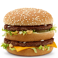Menu s klasick�m hamburgerem se do rozumn�ho p��jmu energie je�t� vejde, cokoli nav�c (jako v p��pad� Big Macu) u� je moc.