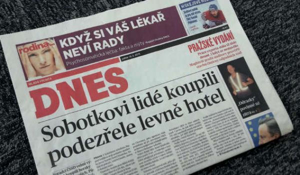 MF DNES: Sobotkovi lidé koupili podezřele levně hotel. Mezi nimi mají být i lidé z agentury Bison&Rose