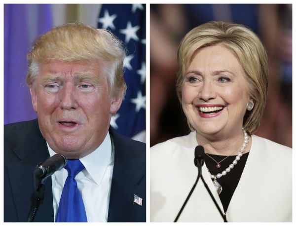 Donald Trump a Hillary Clintonov&aacute;