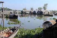 Kambodžské jezero Tonlesap Kambodžské jezero Tonlesap