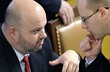 Martin Pecina (vlevo) a Bohuslav Sobotka Martin Pecina (vlevo) a Bohuslav Sobotka
