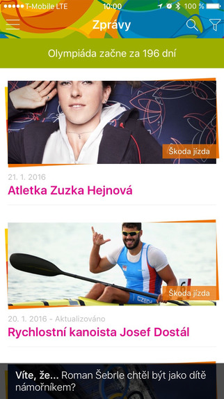 Aplikace LOH 2016