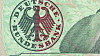 Logo Deutsche Bundesbank na jedn� z b�val�ch n�meck�ch bankovek.