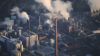 Emise, továrna vypouští škodliviny, CO2 Emise, továrna vypouští škodliviny, CO2