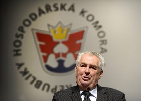 Prezident Miloš Zeman na snmu Hospodáské komory