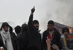 Protiamerická demonstrace v Afghánistánu