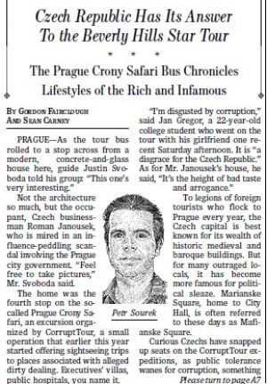 Corrupt Tour na Wall Street Journal